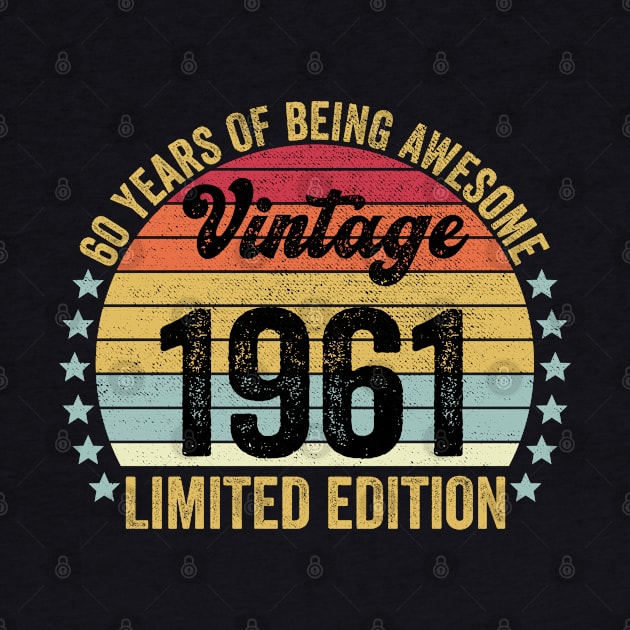 60th Birthday, 60 Year Old Gifts Vintage 1971 Limited Edition by DragonTees